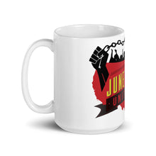 Load image into Gallery viewer, Official Juneteenth Unityfest White glossy mug
