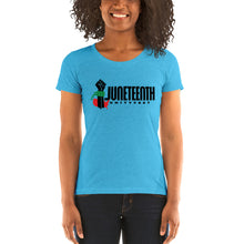 Load image into Gallery viewer, Official Juneteenth Unityfest Ladies&#39; short sleeve t-shirt
