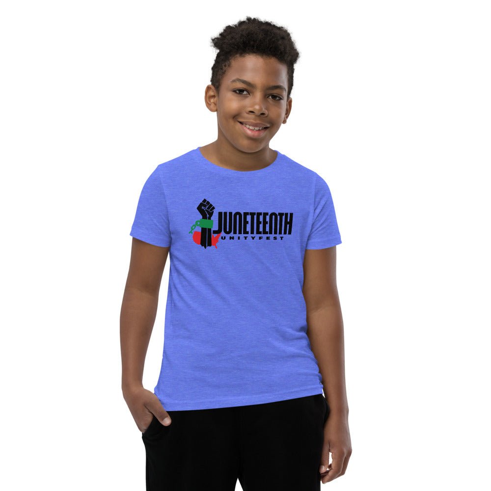 Official Juneteenth Unityfest Youth Short Sleeve T-Shirt